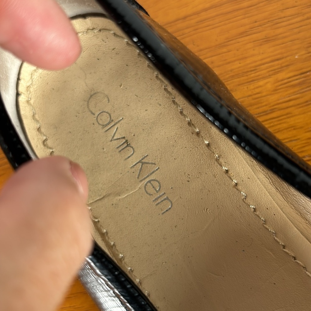 Calvin Klein Black Slip on Loafers - Picture 3 of 5